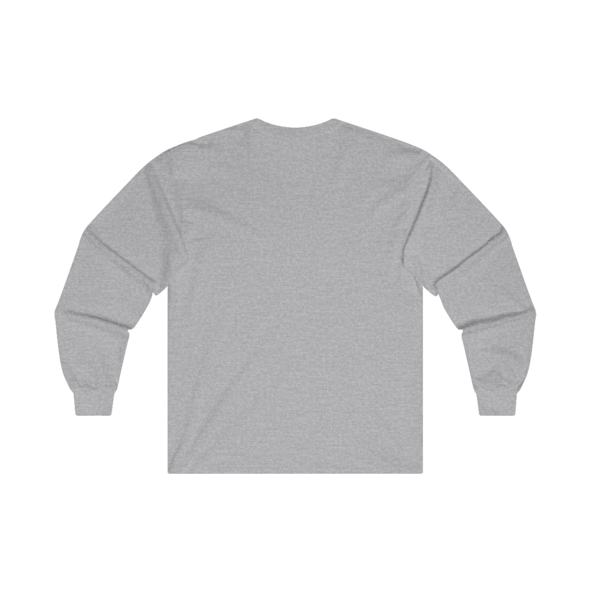 long sleeve cotton work t-shirt shirt crew neck gray