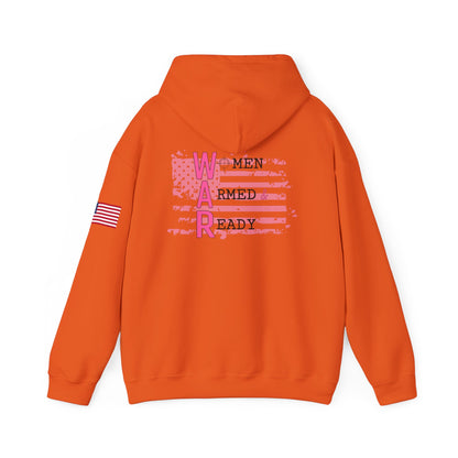 Women Armed & Ready Pink Flag Hooded Sweatshirt