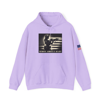 Women Armed & Ready Soldier Hooded Sweatshirt