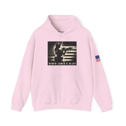 Women Armed & Ready Soldier Hooded Sweatshirt