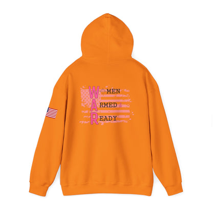 Women Armed & Ready Pink Flag Hooded Sweatshirt