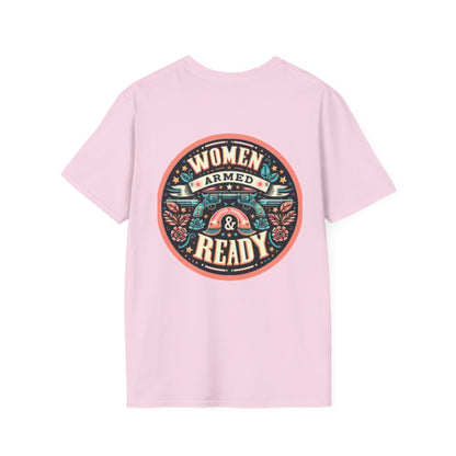 Women Armed & Ready Digital Design T-Shirt