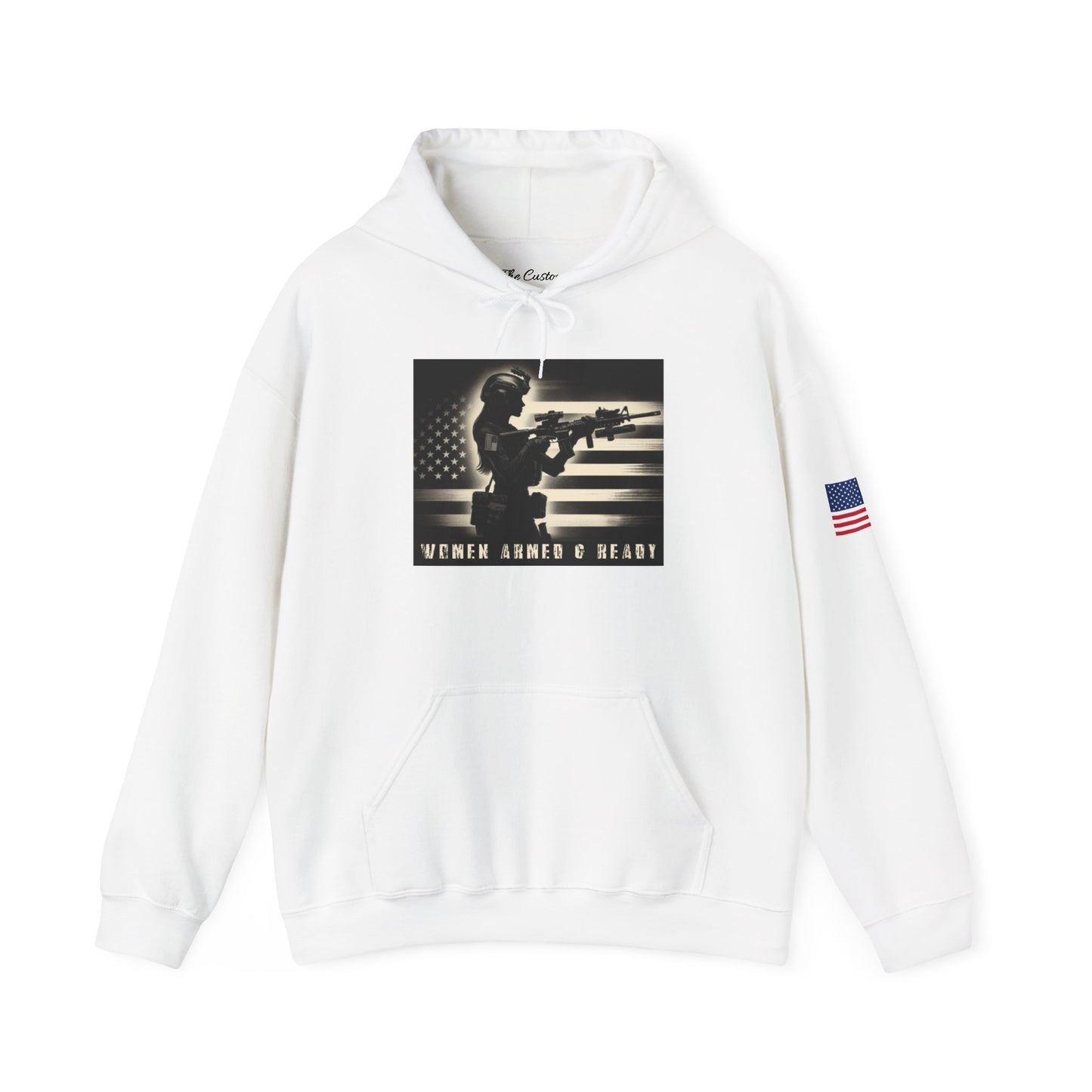 Women Armed & Ready Soldier Hooded Sweatshirt