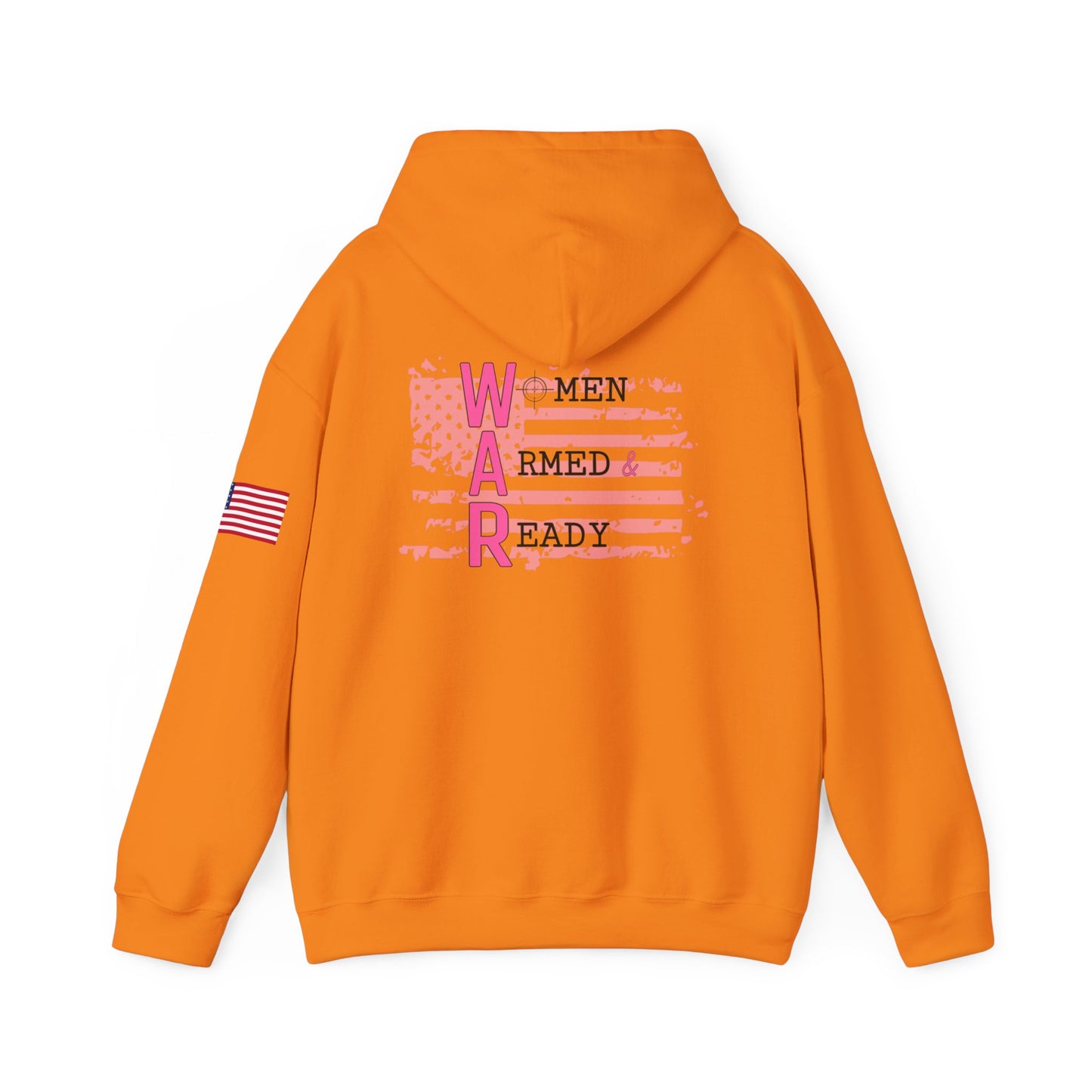 Women Armed & Ready Pink Flag Hooded Sweatshirt