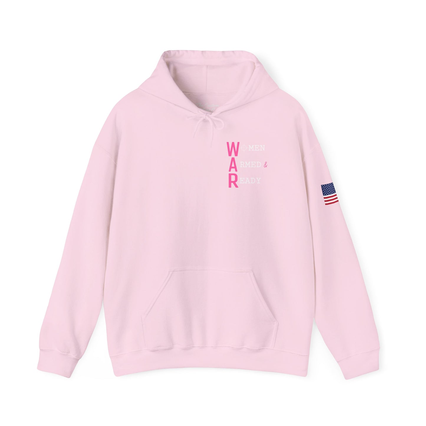 Women Armed & Ready Front Print Only Hooded Sweatshirt