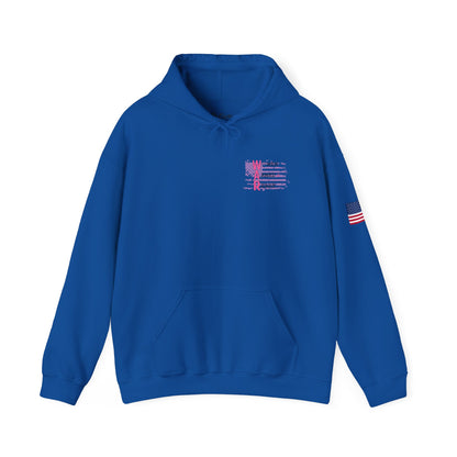 Women Armed & Ready Pink Flag Hooded Sweatshirt