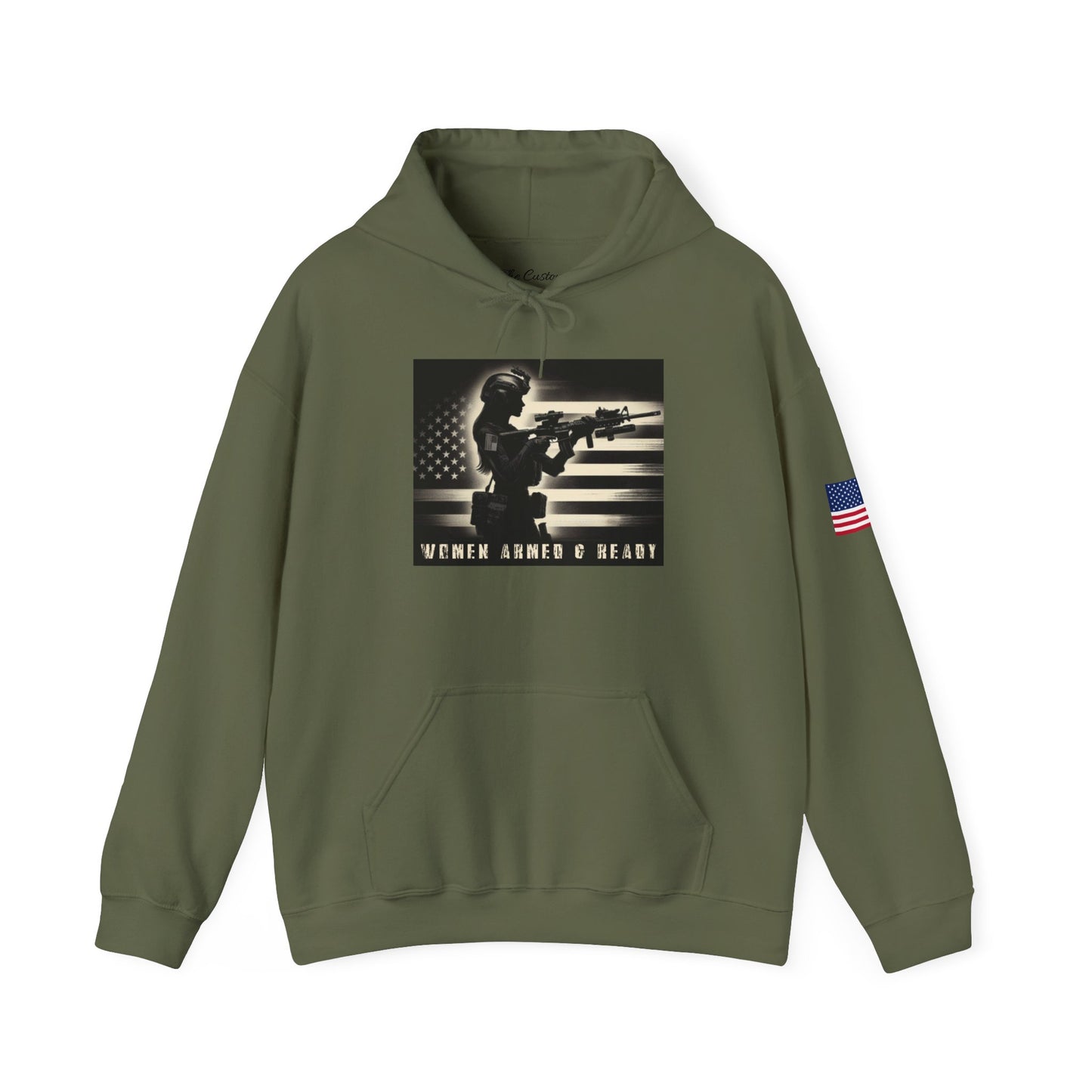 Women Armed & Ready Soldier Hooded Sweatshirt