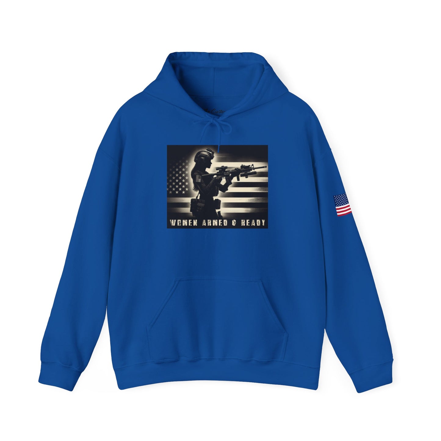 Women Armed & Ready Soldier Hooded Sweatshirt