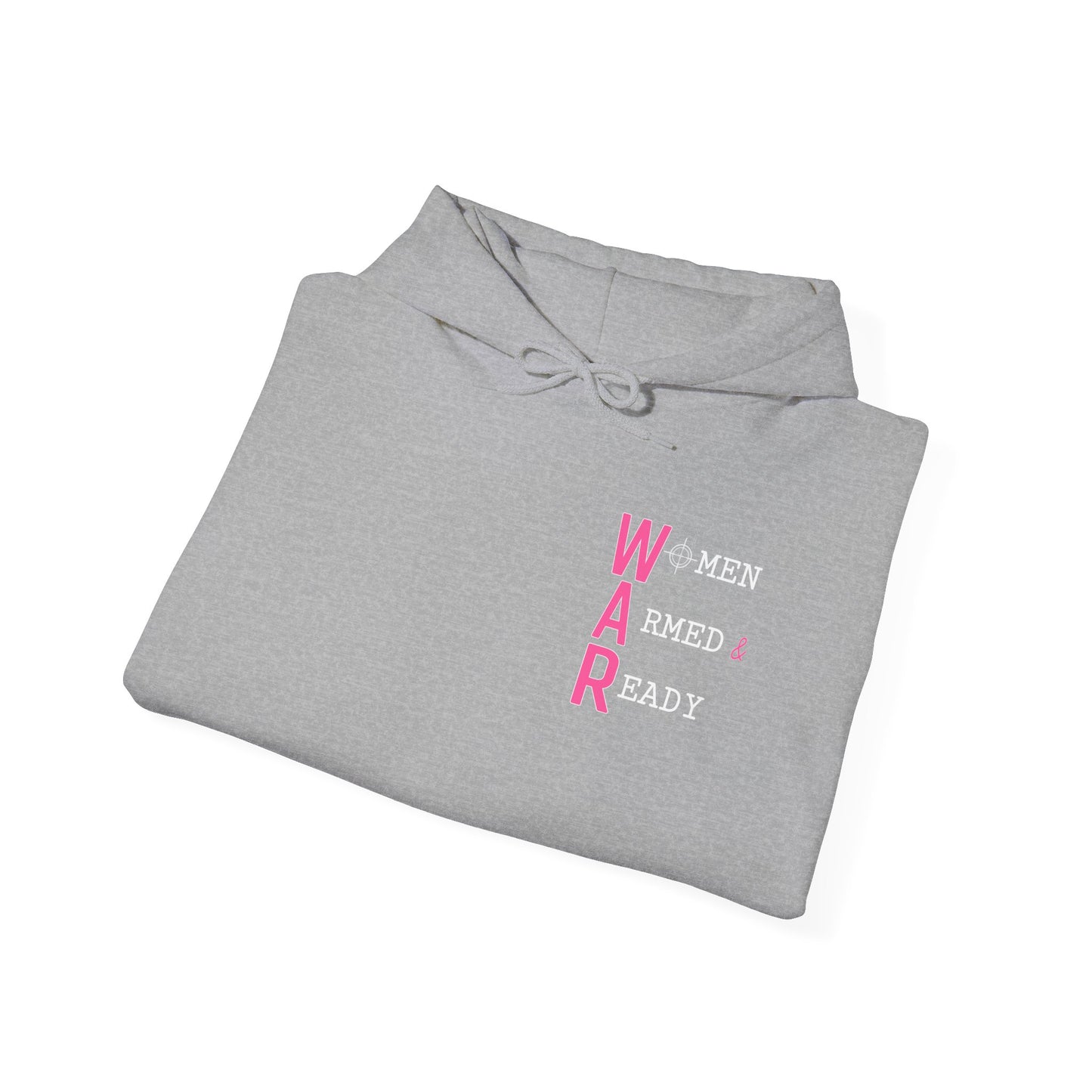 Women Armed & Ready Front Print Only Hooded Sweatshirt