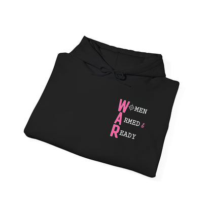 Women Armed & Ready Front Print Only Hooded Sweatshirt