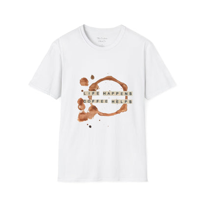 Life Happens Coffee Helps Softstyle T-Shirt