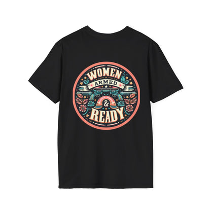 Women Armed & Ready Digital Design T-Shirt