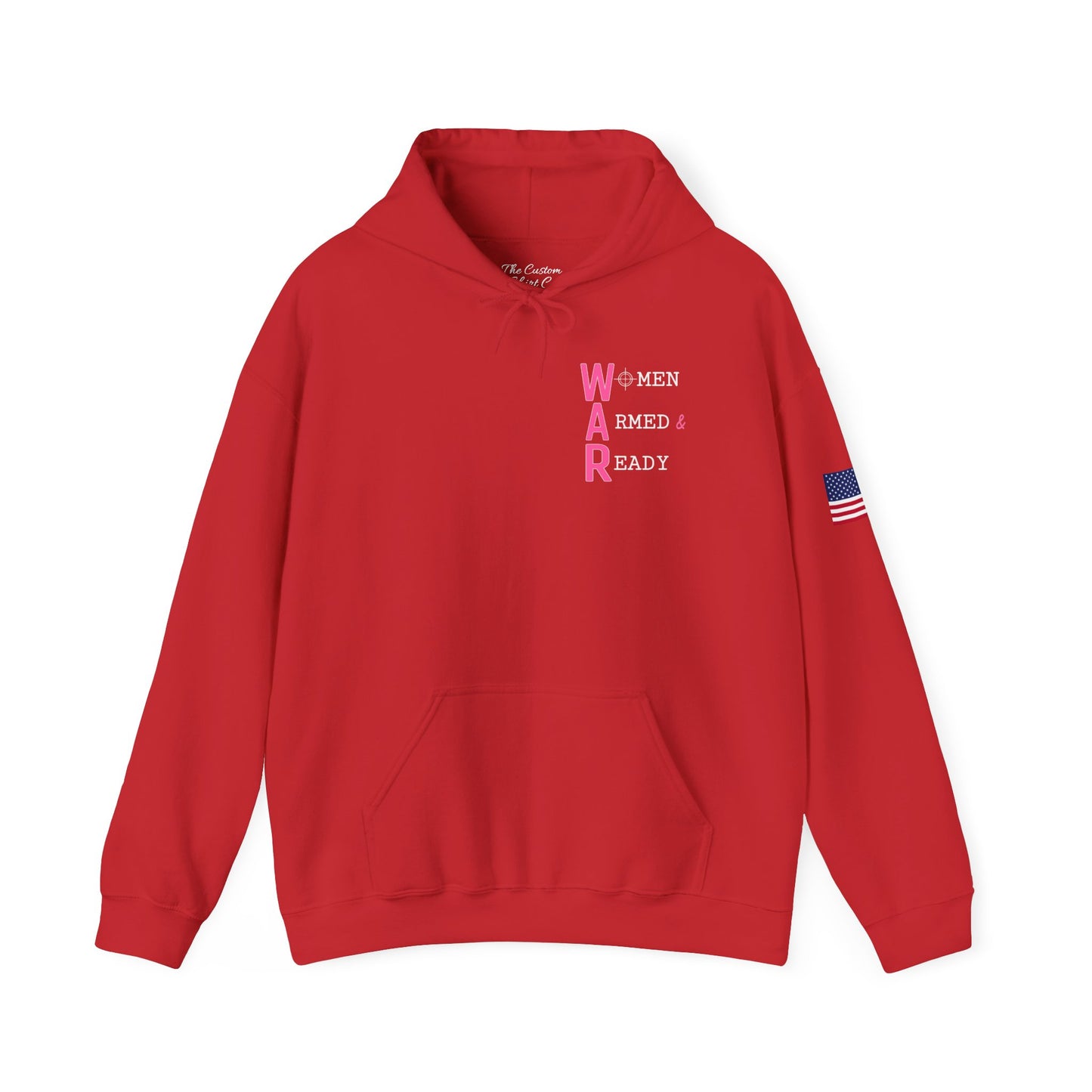 Women Armed & Ready Front Print Only Hooded Sweatshirt