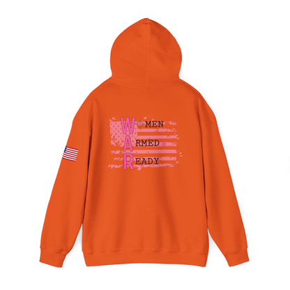 Women Armed & Ready Pink Flag Hooded Sweatshirt