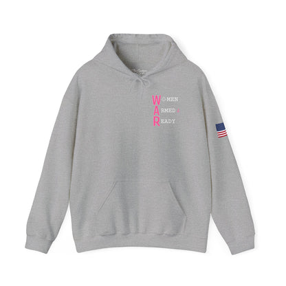 Women Armed & Ready Front Print Only Hooded Sweatshirt