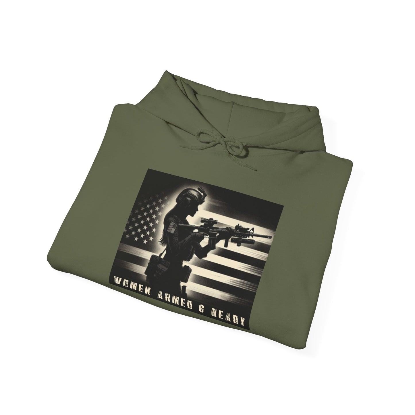 Women Armed & Ready Soldier Hooded Sweatshirt