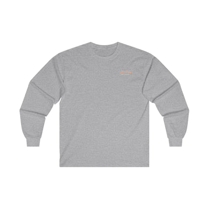 long sleeve cotton work t-shirt shirt crew neck gray