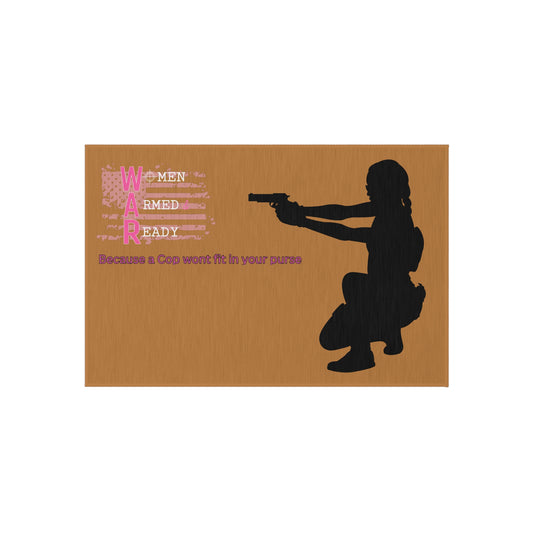 Women Armed & Ready Outdoor Rug