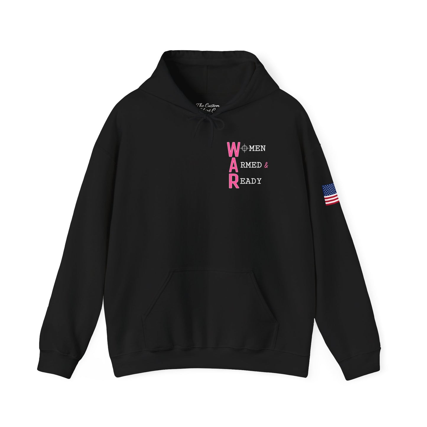 Women Armed & Ready Front Print Only Hooded Sweatshirt